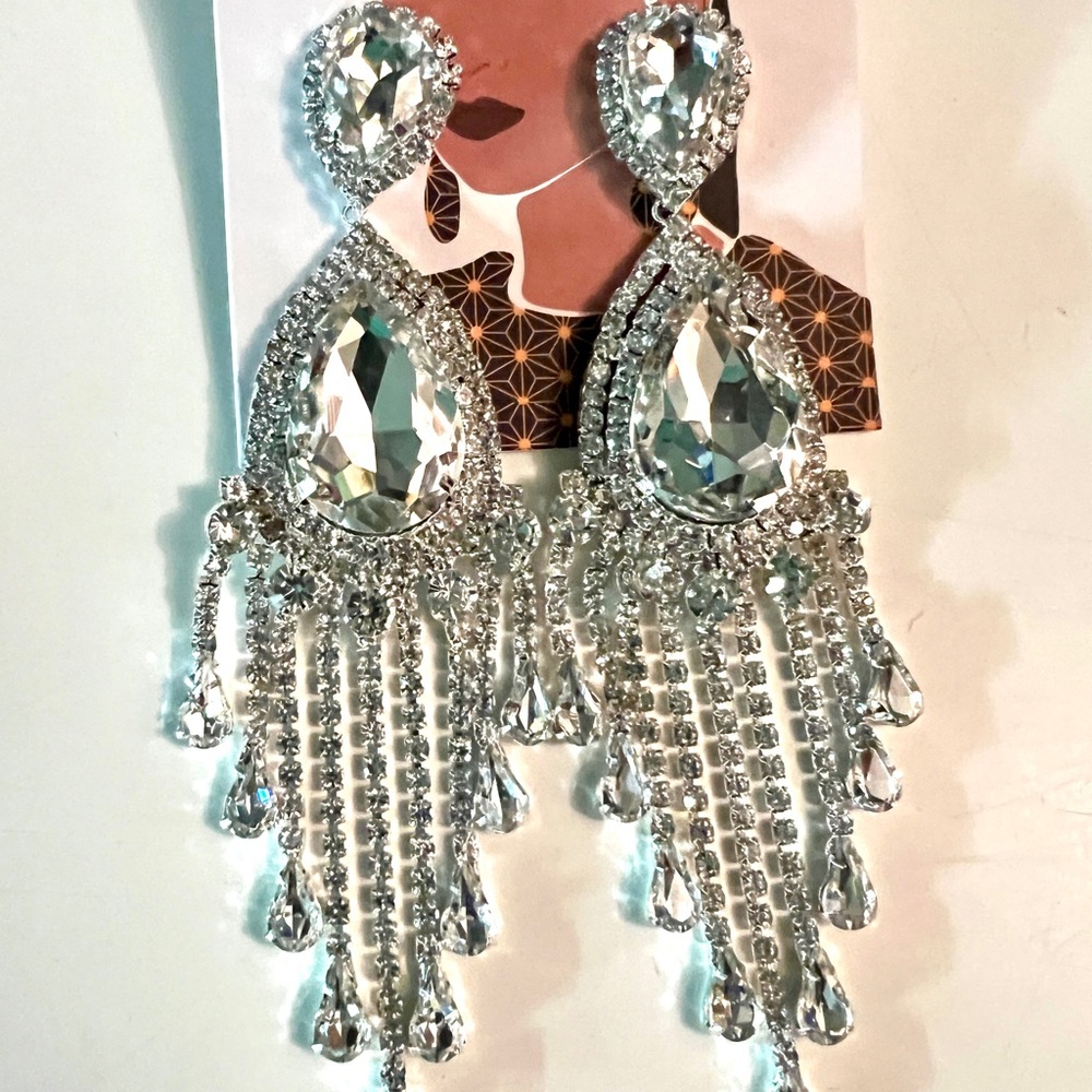 Crystal Rhinestone Bedazzled Earrings